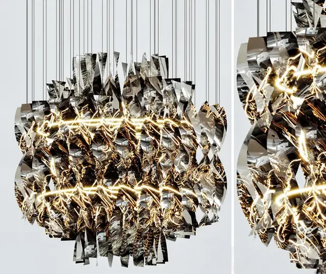 Aura fumo chandelier