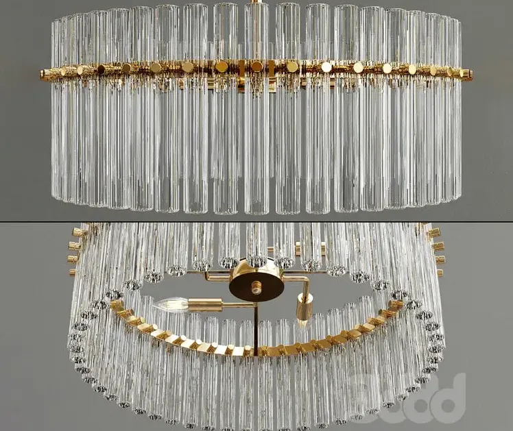 Casandra light Brushed Brass Pendant Crystal