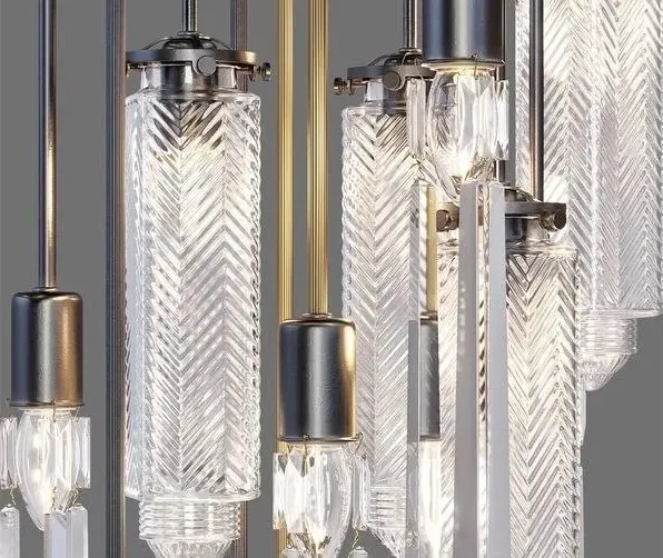 Chandelier axis arm fixture