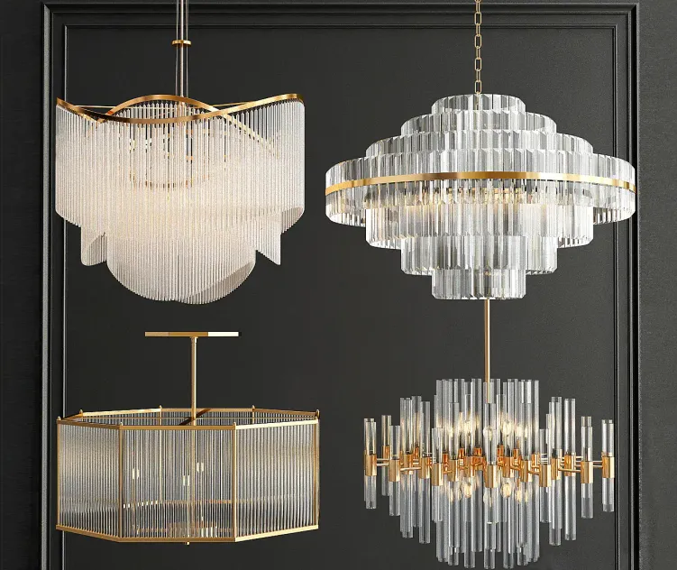Collection of crystal chandelier