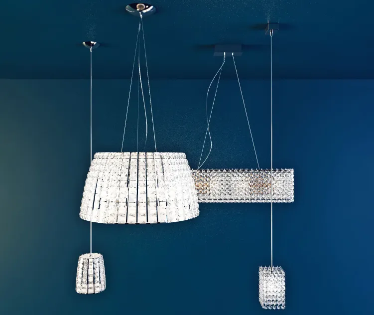Crystal chandelier set