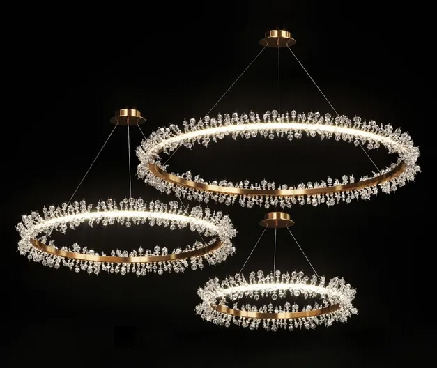 Crystal ring chandelier thera