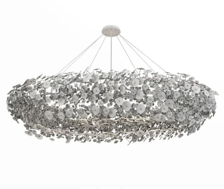 Custom ceramic chandelier