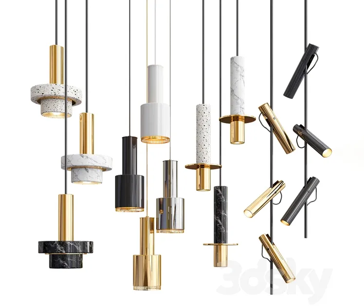 Four hanging lights