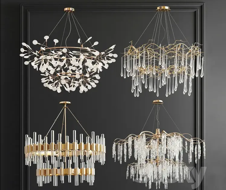 Four exclusive chandelier collection
