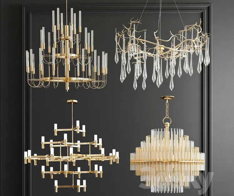 Four exclusive chandelier collection