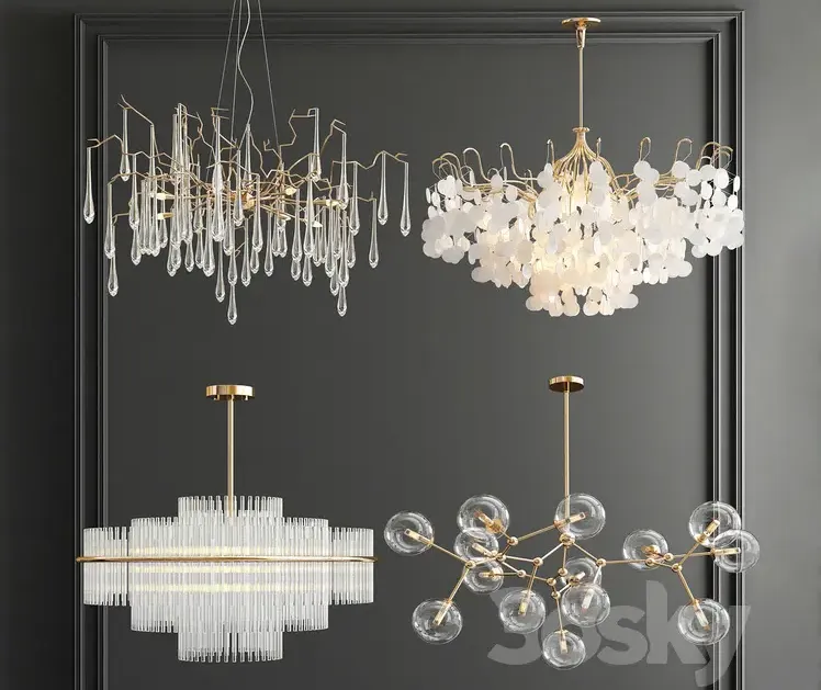 Four exclusive chandelier collection