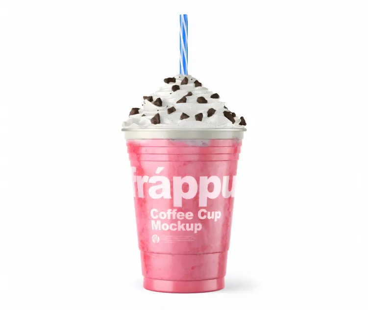 Coffee Cup Topped With Cookie Pieces