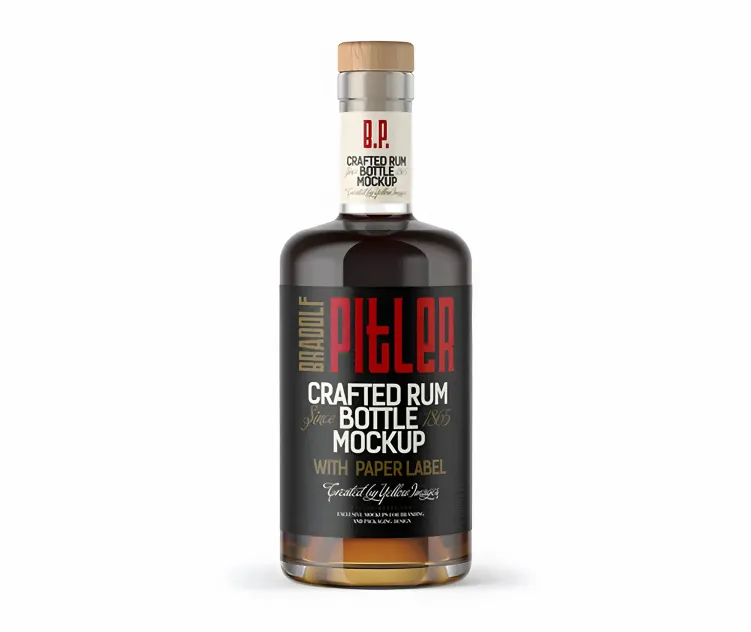 Black Rum Bottle 1