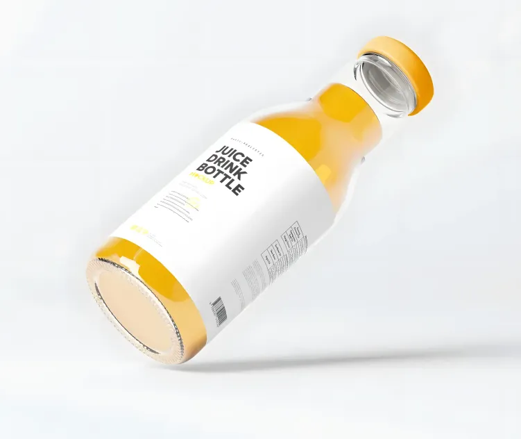 Glass Juice Bottle 2