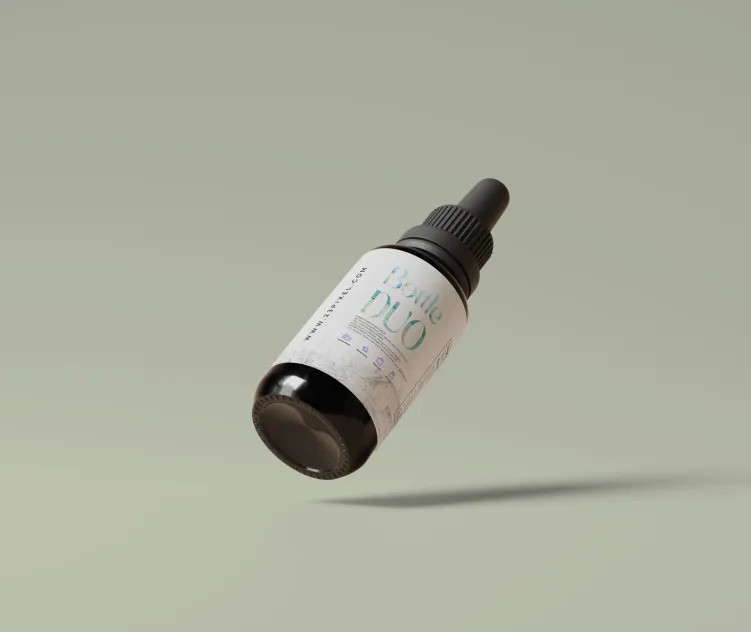 Black Cosmetic Bottle Duo