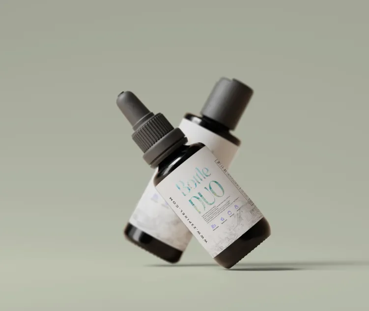 Black Cosmetic Bottle Duo 3