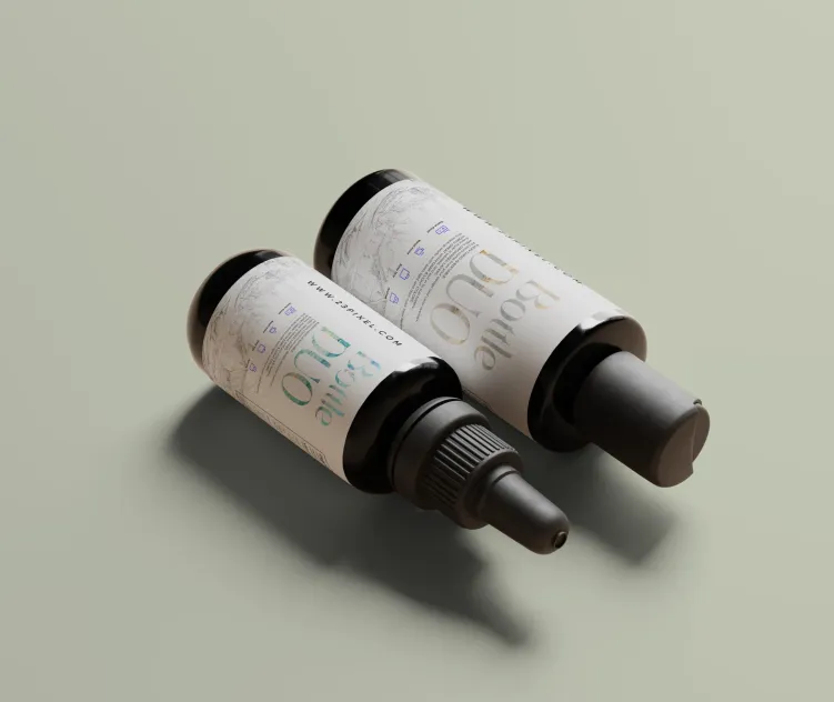 Black Cosmetic Bottle Duo 5