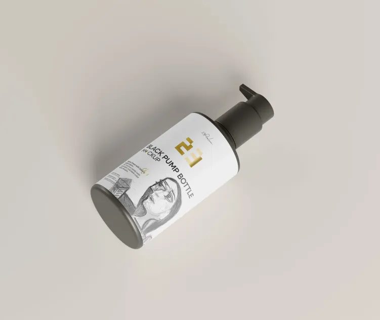 Black Plastic Pump Bottle 04