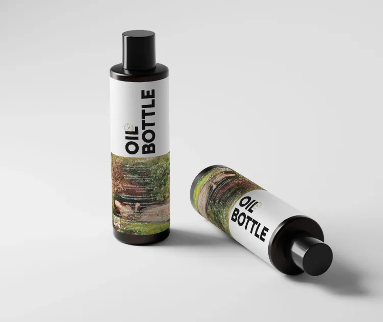 Bottle Black Glass Hair Oil 02