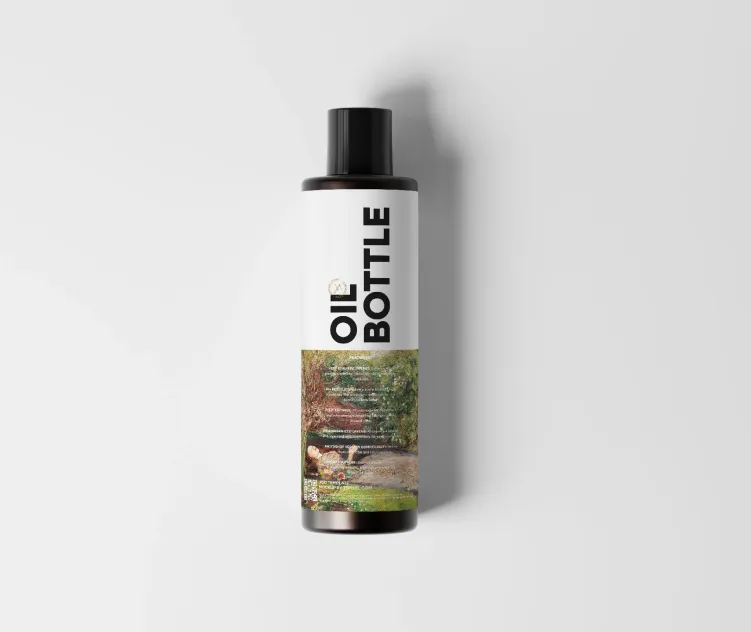 Bottle Black Glass Hair Oil 08