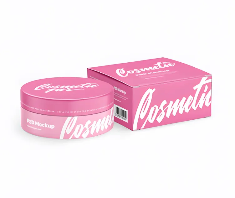 Box With Cosmetic Jar