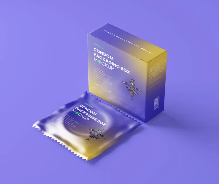 Condom Sachet and Box 01