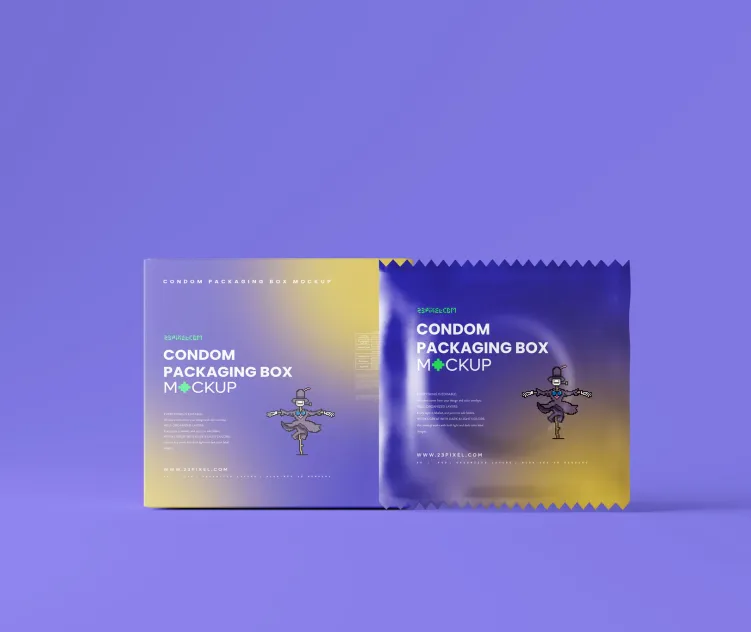 Condom Sachet and Box 06