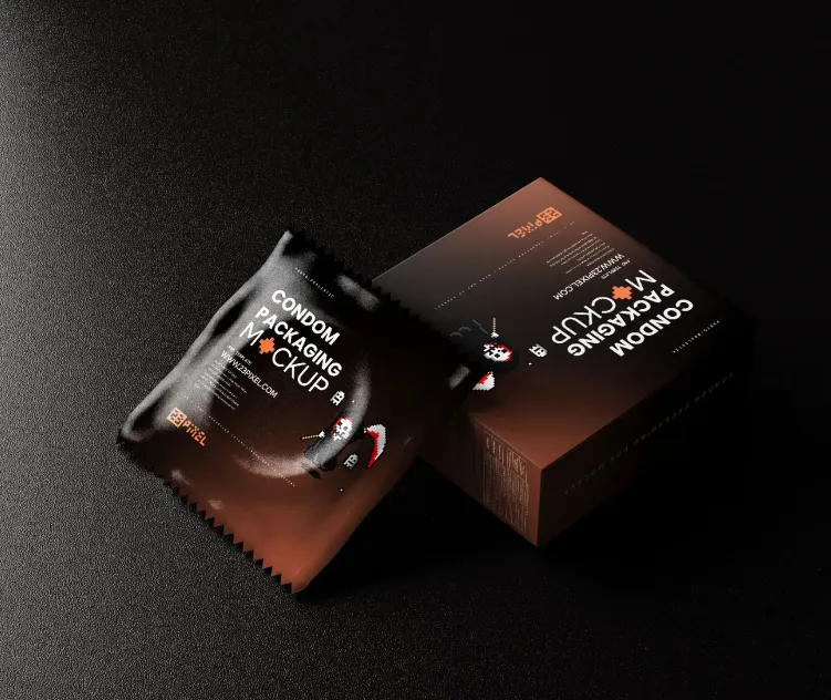 Condom With Dark Color Setup 01