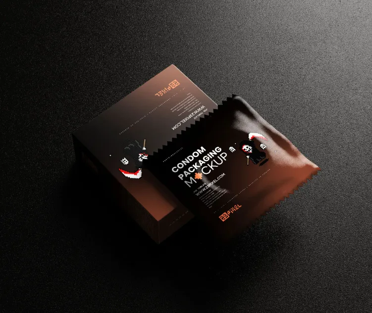 Condom With Dark Color Setup 02