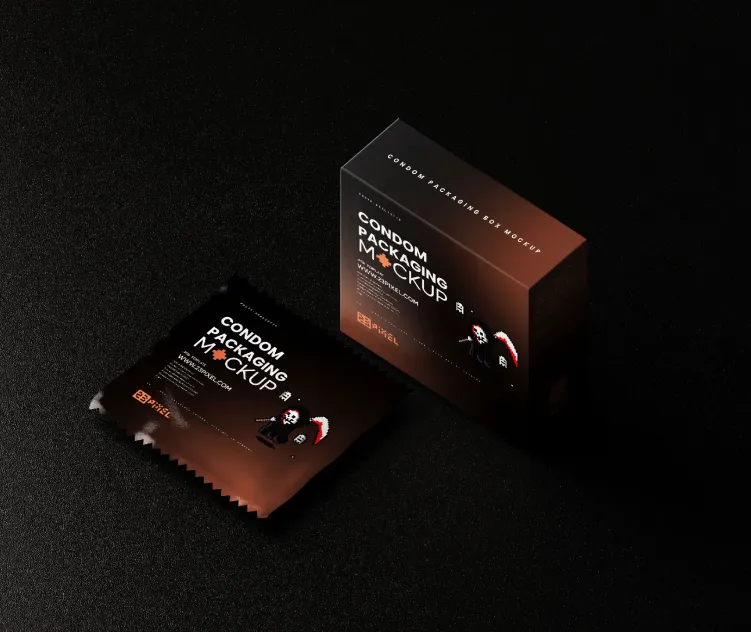 Condom With Dark Color Setup 04