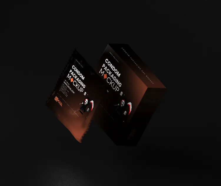 Condom With Dark Color Setup 05