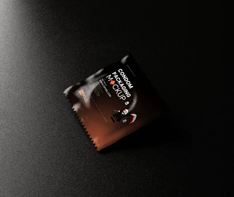 Condom With Dark Color Setup 06