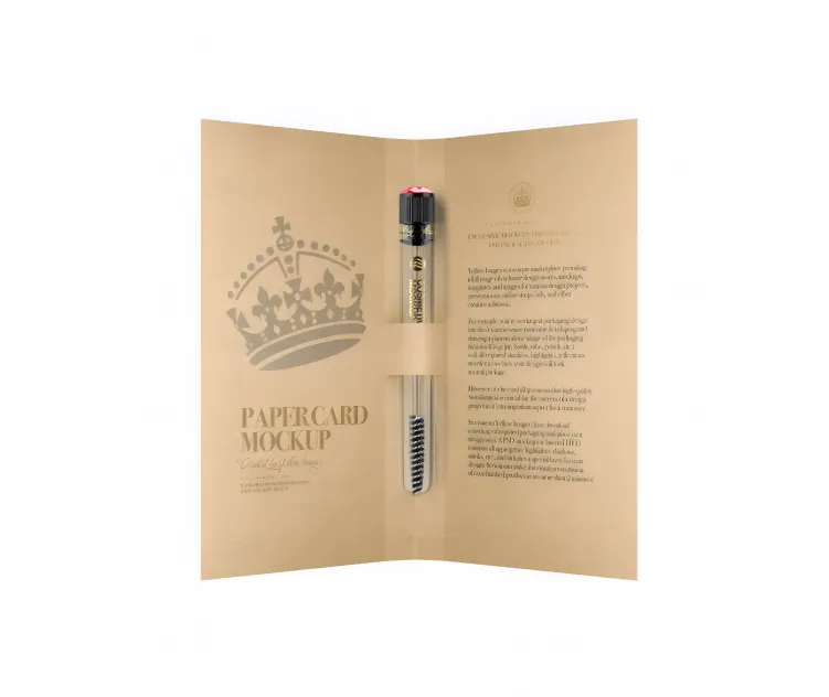 Cosmetic Brush With Paper Card