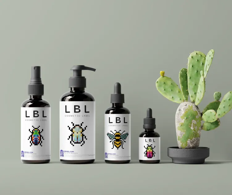 Cosmetic Label Showcasing