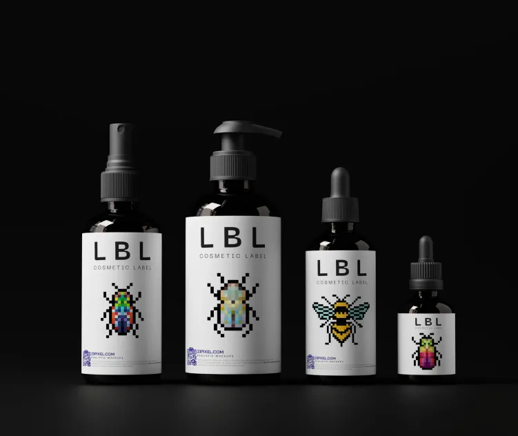 Cosmetic Label Showcasing 11
