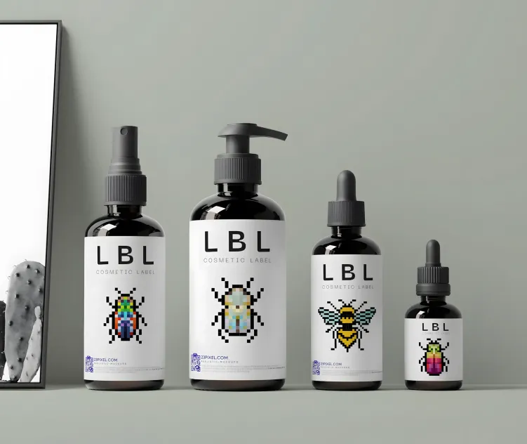 Cosmetic Label Showcasing 9