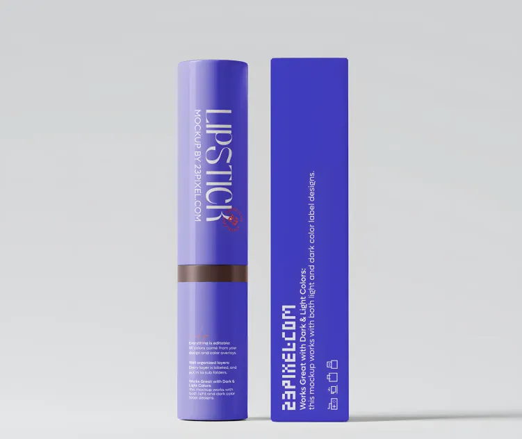 Cosmetic Lipstick and Outer Packaging Box 03