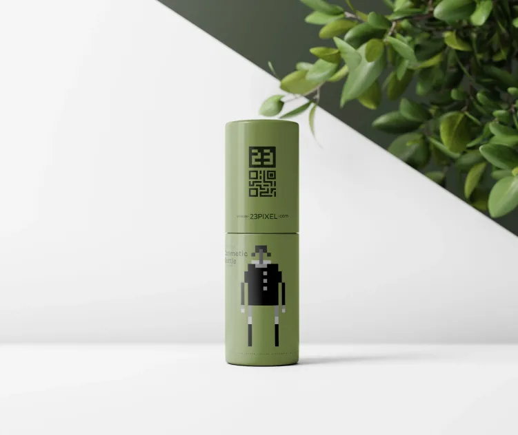 Cylindrical Cosmetic Bottle 04