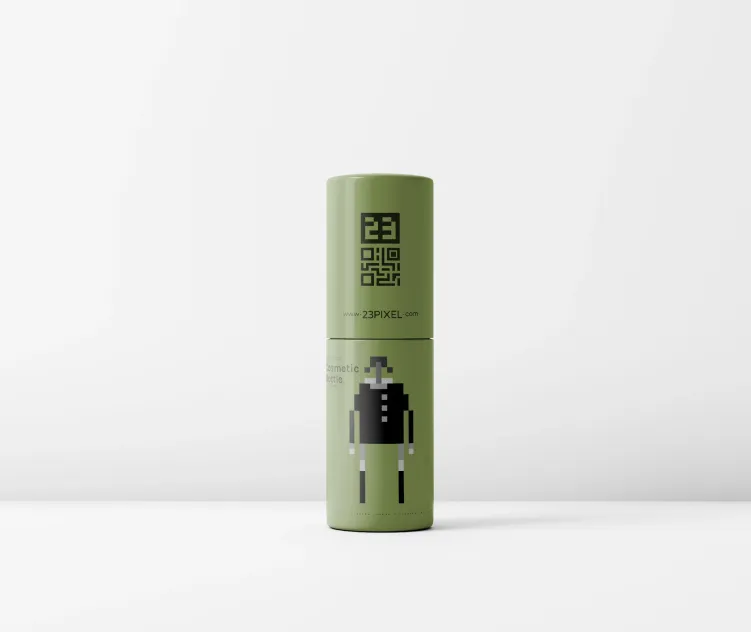 Cylindrical Cosmetic Bottle 05