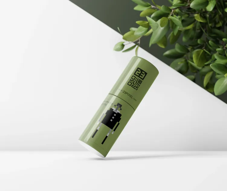 Cylindrical Cosmetic Bottle 06