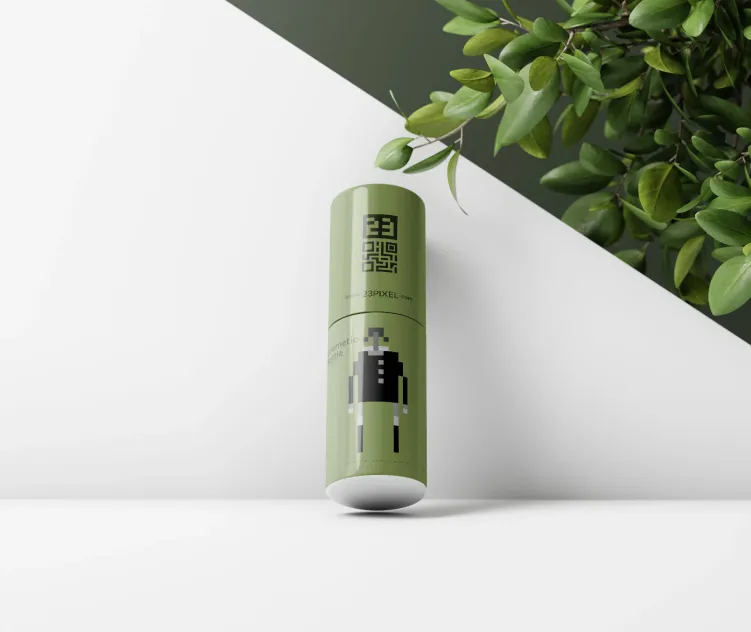 Cylindrical Cosmetic Bottle 07
