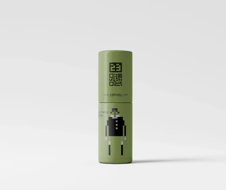 Cylindrical Cosmetic Bottle 08