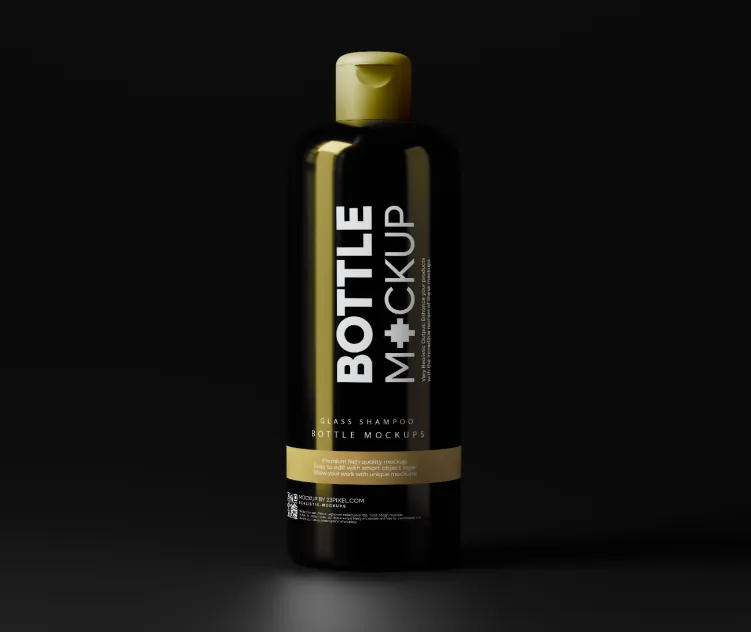 Glass Shampoo or Body Wash Bottle 06