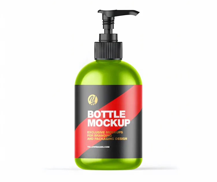 Metallic Bottle W Open Pump