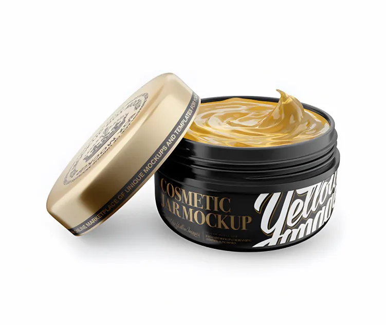 Open Glossy Jar W Cosmetic Gel