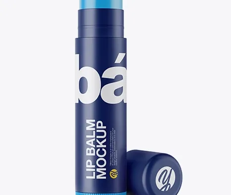 Opened Matte Lip Balm Tube
