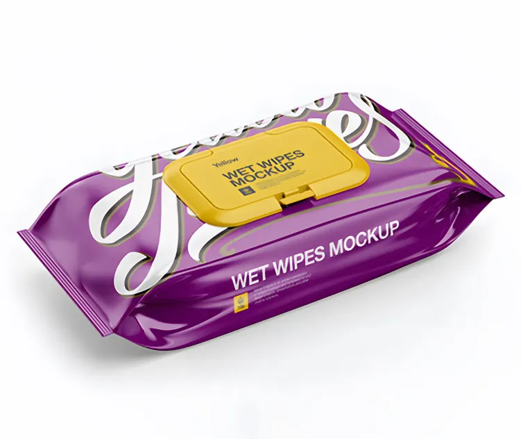 Wet Wipes Pack With Plastic Cap