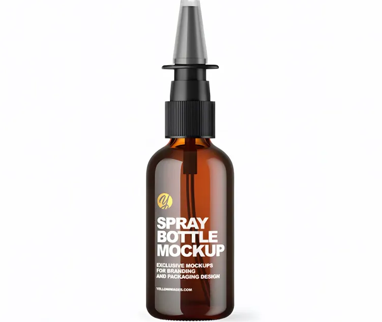 Amber Glass Nasal Spray Bottle
