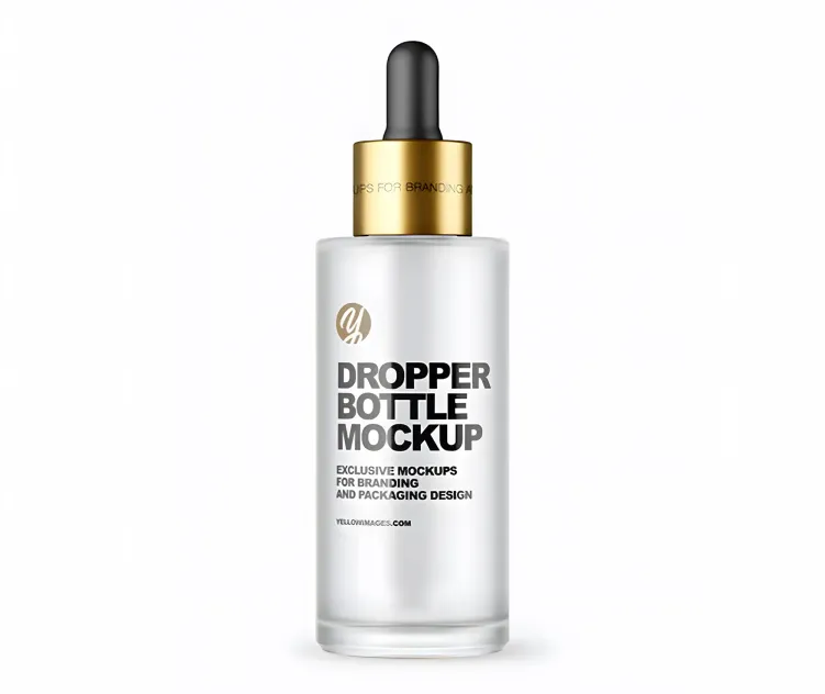 Frosted Glass Dropper Bottle