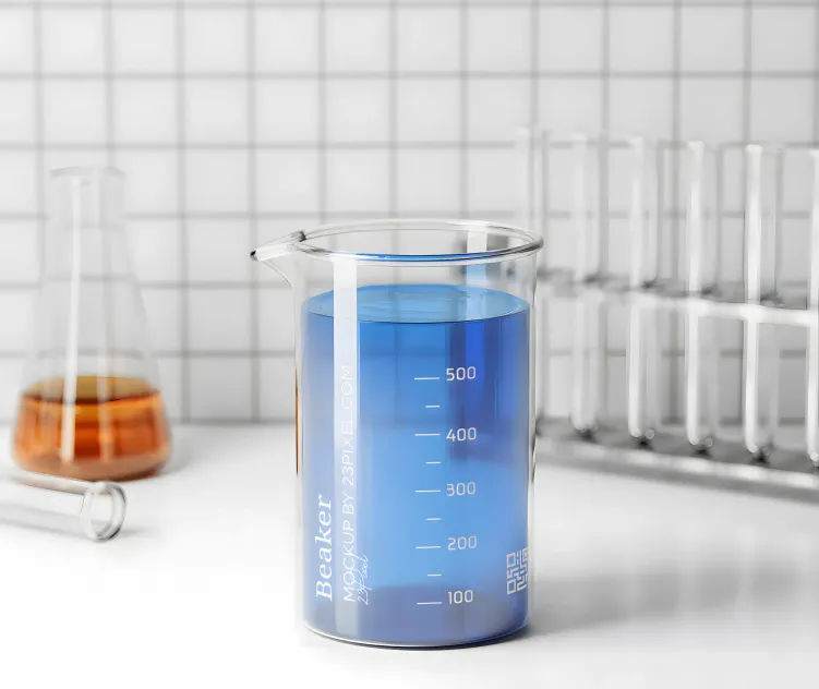 Beaker in a Laboratory ground 01