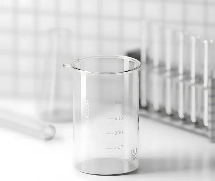 Beaker in a Laboratory ground 04