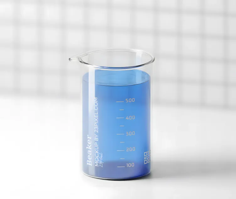 Beaker in a Laboratory ground 06