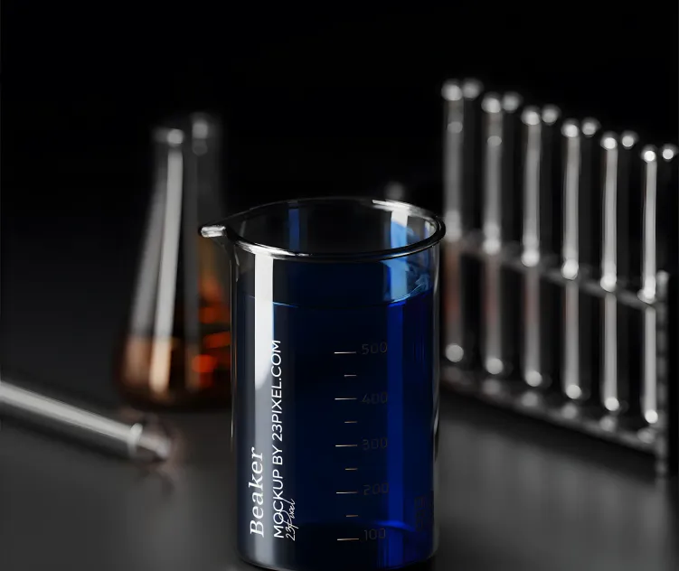 Beaker in a Laboratory ground 07