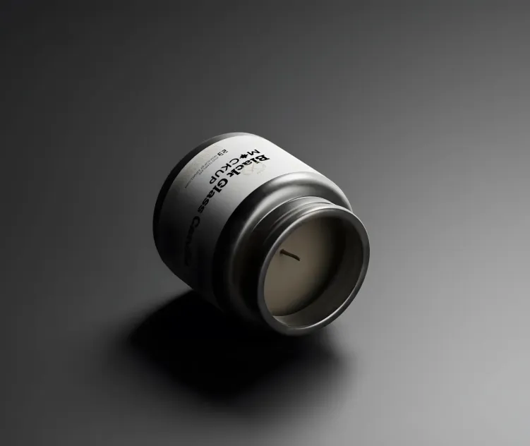 Black Glass Candle 2